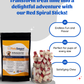 Red Spiral Stick Fun, Chewy, and Delicious Treat for Dogs of All Sizes 200/400 gm