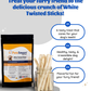 White Twisted Sticks Irresistible Chew Treat for Dogs That Promotes Dental Health 200/400 gm