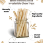 White Twisted Sticks Irresistible Chew Treat for Dogs That Promotes Dental Health 200/400 gm