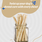 White Twisted Sticks Irresistible Chew Treat for Dogs That Promotes Dental Health 200/400 gm