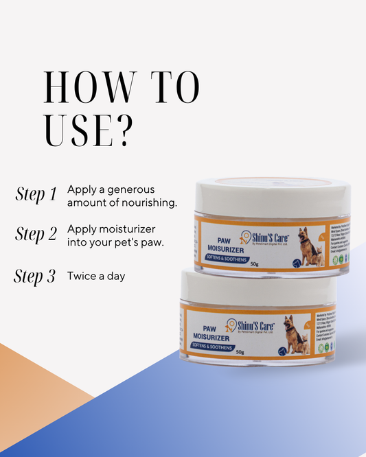 Paw Moisturizer for Dogs Soothing & Hydrating Care for Soft, Healthy Paws 50 gm