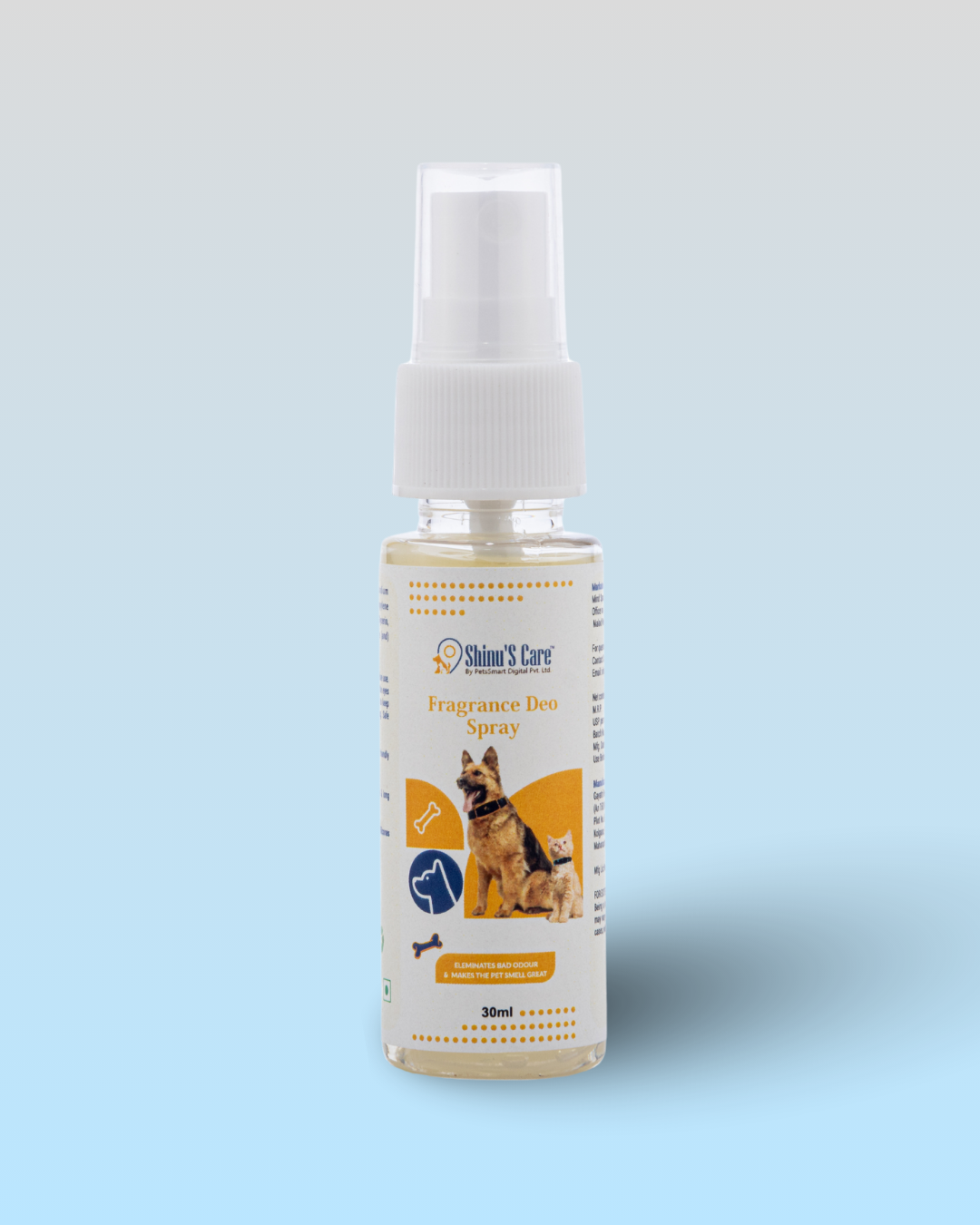 Odour Remover Spray for Pets,Dogs & Cats - Dog Deodorant Spray Urine & Potty Smell Remover 120/30ml