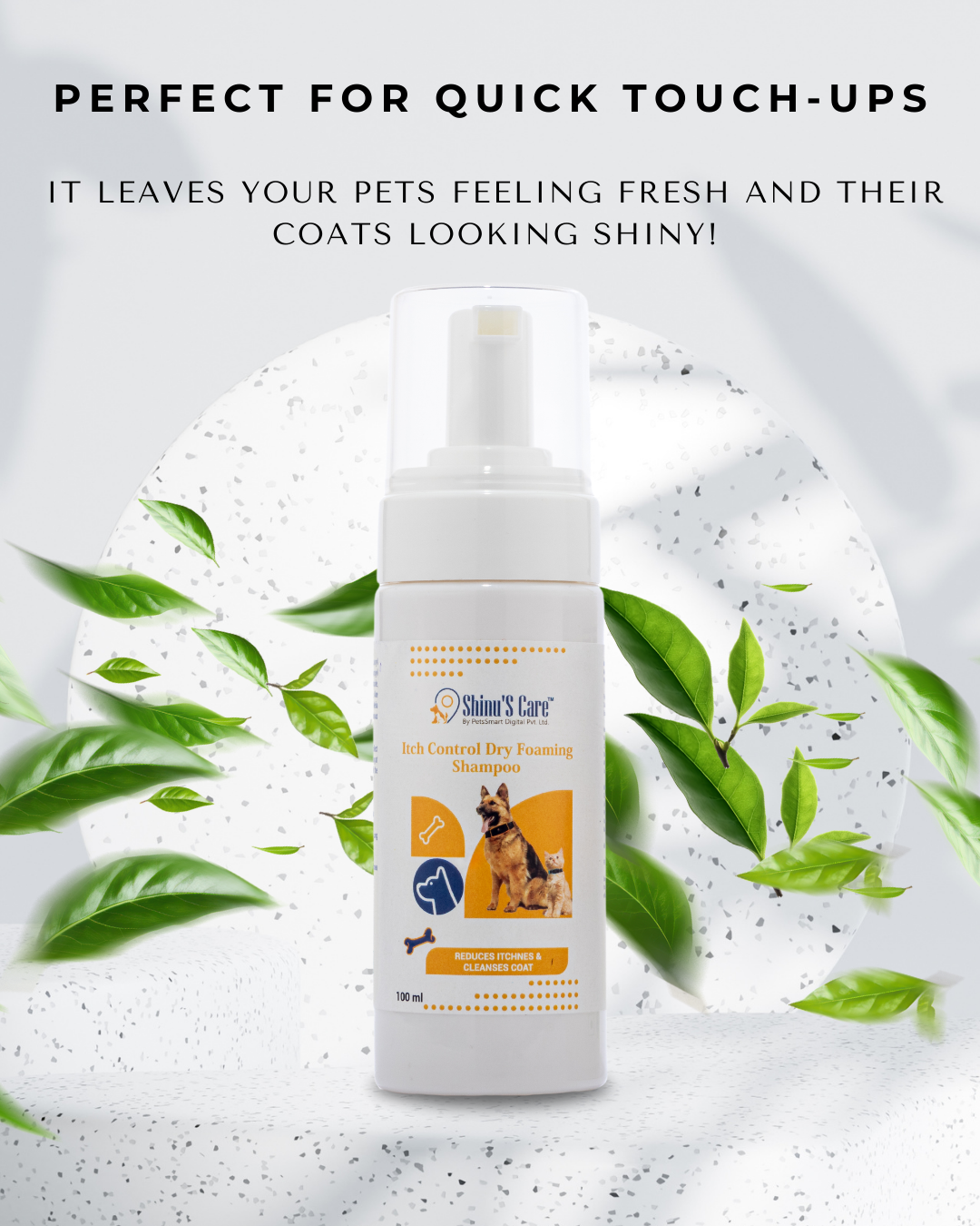 Itch Control Dry Foaming Shampoo: Gentle, Waterless Relief for Itchy, Irritated Skin 100ml