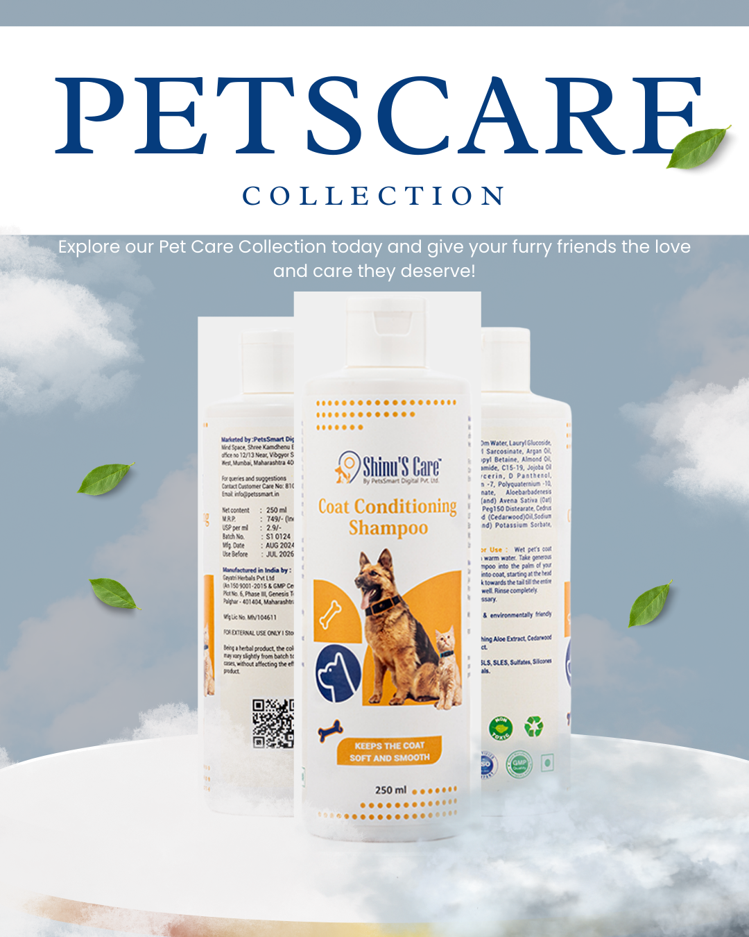 Revitalize Your Pet’s Fur with Our Premium Coat Conditioning Shampoo 250 / 30ml