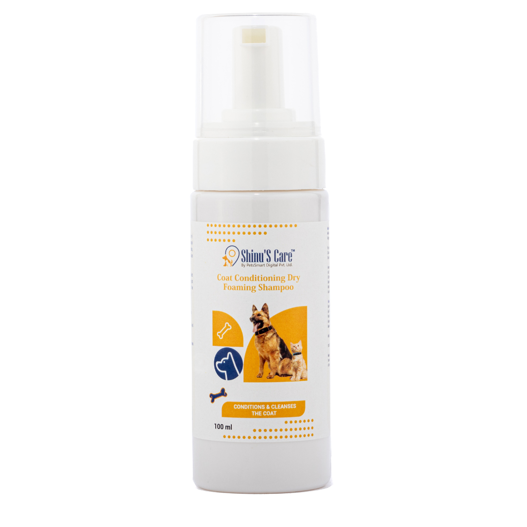 Coat Conditioning Dry Foaming Shampoo Refresh & Revitalize Your Pet's Fur 100ml