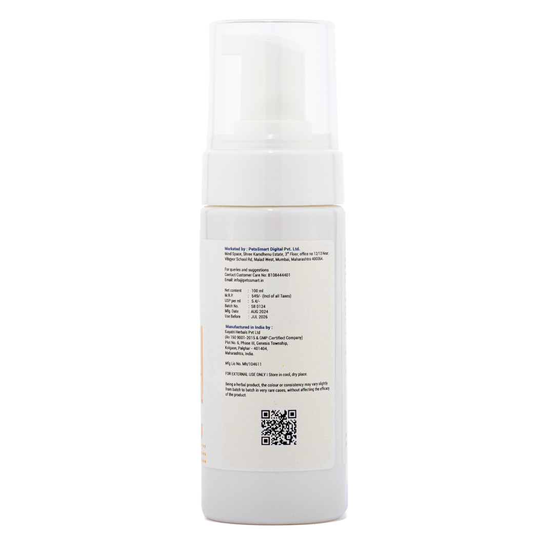 Coat Conditioning Dry Foaming Shampoo Refresh & Revitalize Your Pet's Fur 100ml