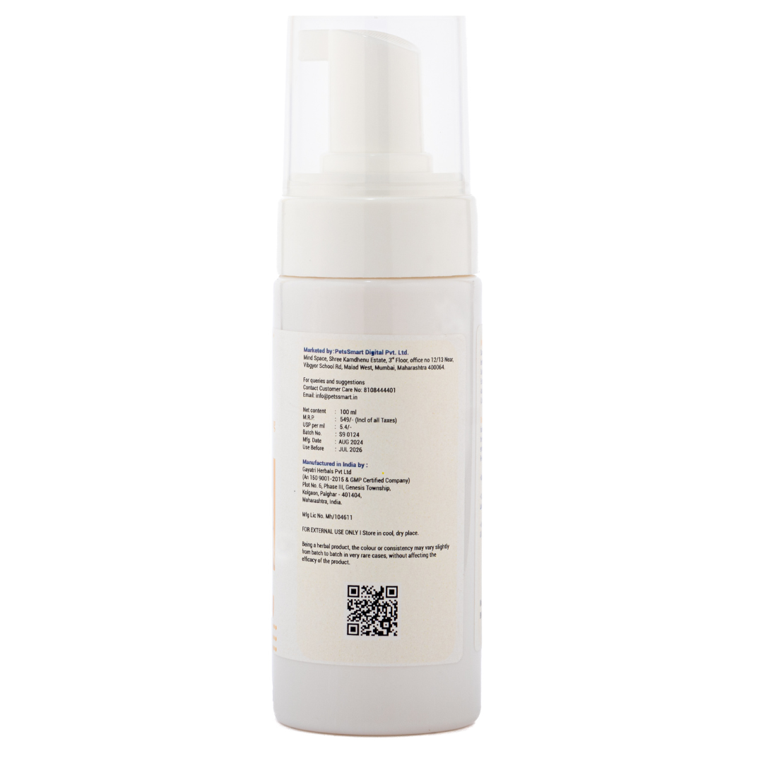 Itch Control Dry Foaming Shampoo: Gentle, Waterless Relief for Itchy, Irritated Skin 100ml