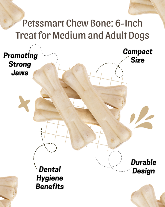 Petssmart Chew Bone 6 Inches Dog Treats Chew Bones for Medium and Adult Dogs